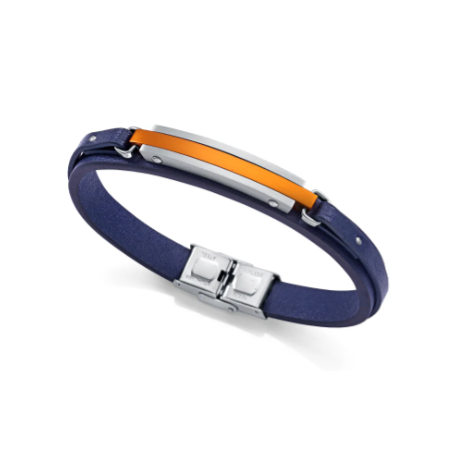 Pulsera de piel VICEROY Azul y Naranja