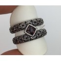 Anillo Plata de Ley Top Silver Marron