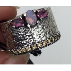 Anillo Plata de Ley Top Silver Violetas