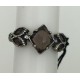 Anillo Plata de Ley Top Silver Hojas marron