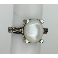 Anillo Plata de Ley Top Silver Nácar