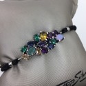 Pulsera Racimo Multicolor Top silver