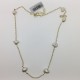 Collar chapado en oro Perlas Top Silver