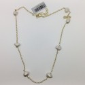 Collar chapado en oro Perlas Top Silver