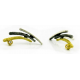 Pendientes pequeños DYNAMIC plata y oro Ar i Or