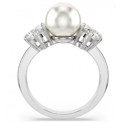 Anillo Swarovski de cóctel Matrix Perla