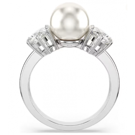 Anillo Swarovski de cóctel Matrix Perla