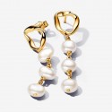 Pendientes Pandora Colgantes en Oro y Perlas Barrocas