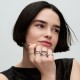 Anillos Pandora Combinables Forma Orgánica