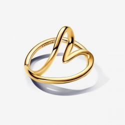 Anillo Pandora Corazón Forma Orgánica