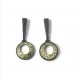 Pendientes Plata y Oro Luna Vicens Jané