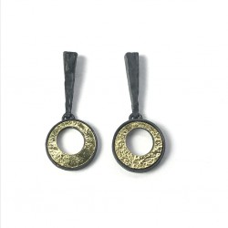 Pendientes Plata y Oro Luna Vicens Jané