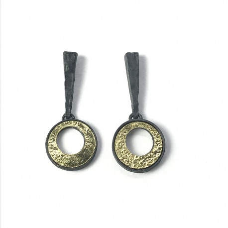 Pendientes Plata y Oro Luna Vicens Jané