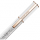 Bolígrafo Swarovsky Crystalline Lustre Blanco baño oro