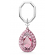 Llavero Swarovski piedra Rosa