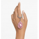 Llavero Swarovski piedra Rosa