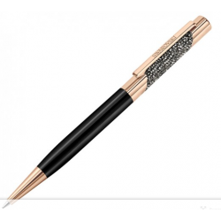 Bolígrafo Swarovsky Eclipse Negro bañado Oro Rosa