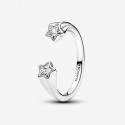 Anillo Pandora Abierto Estrellas Fugaces