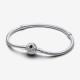 Pulsera Pandora Moments Cadena de Serpiente con Cierre de Estrella Polar