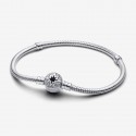 Pulsera Pandora Moments Cadena de Serpiente con Cierre de Estrella Polar