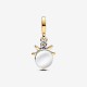 Charm Pandora Colgante Grabable Estrella Polar con diamante sintético creado en laboratorio