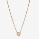 Collar Pandora en Pavé Halo Redondo