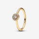 Anillo Pandora en Pavé Halo Redondo