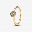 Anillo Pandora en Pavé Halo Redondo