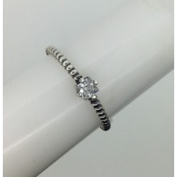 Anillo Plata de Ley y circonita Top Silver