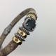 Pulsera Piedra Verde Top Silver