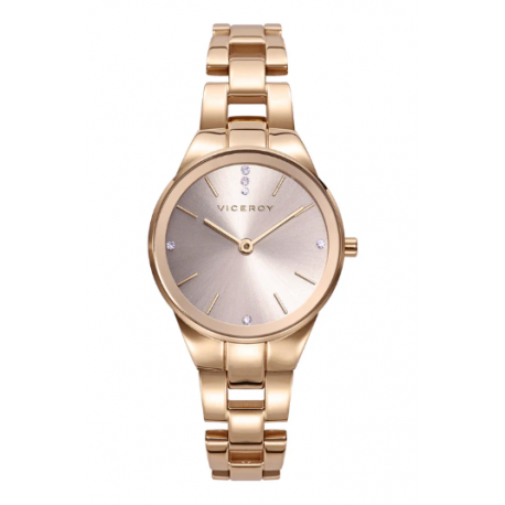 Reloj Viceroy Sra. Kiss de acero dorado