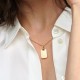 Colgante Pandora Etiqueta Rectangular Grabable