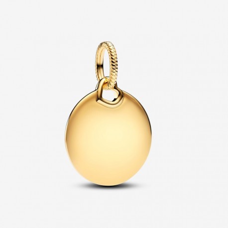 Charm Pandora Colgante Grabable Etiqueta Redonda