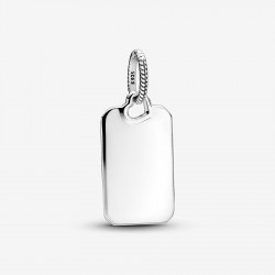 Colgante Pandora Etiqueta Rectangular Para Grabar