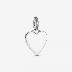 Colgante Pandora Etiqueta Corazón para Grabar