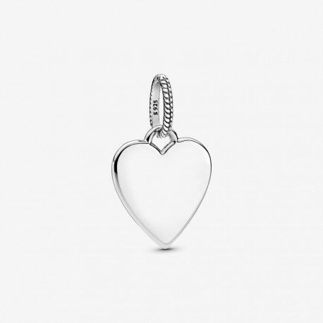 Colgante Pandora Etiqueta Corazón para Grabar