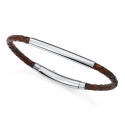 Pulsera de Acero VICEROY Piel Marrón