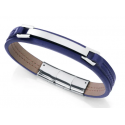 Pulsera de Acero VICEROY Piel Azul