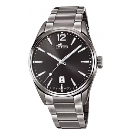 Reloj Lotus Crono Hombre Esfera Gris