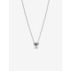 Collar Pandora Corazón en Relieve Rosa