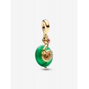 Charm Pandora Colgante Serpiente Verde de Cristal de Murano
