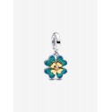 Charm Pandora Colgante Diamante y Trébol de Cuatro Hojas