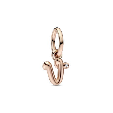 Charm Pandora Letra Minúscula V