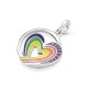 Charm Colgante Pandora ME Medallón Corazón Arcoiris de Libertad