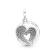 Charm Colgante Pandora ME Medallón Corazón Arcoiris de Libertad