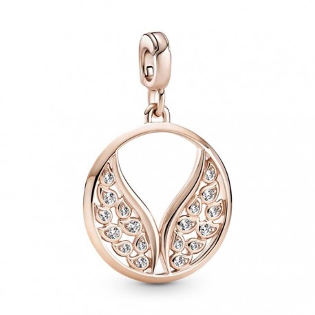 Charm Colgante Pandora ME Medallón Alas Ardientes Rose