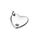 Charm Placa para Collar de Mascota Corazón