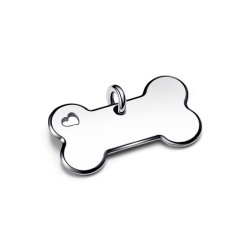 Charm Placa para Collar de Mascota Hueso