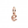 Charm Pandora Letra Minúscula E