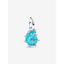 Charm Colgante Pandora Caracola de Cristal de Murano Azul